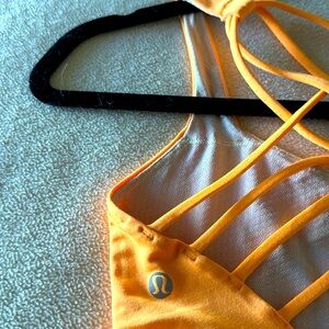 Lululemon Bra top orange size 6